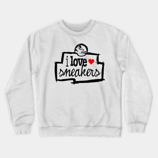 I Love Sneakers J3 Crewneck Sweatshirt by Tee4daily